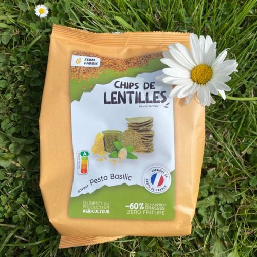Photo de: Chips de Lentilles : saveur Pesto Basilic
